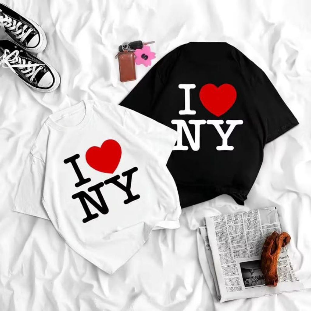 I LOVE NY/UNISEX DISTRO เสื้อยืด MADE IN 30S COMBED COTTON