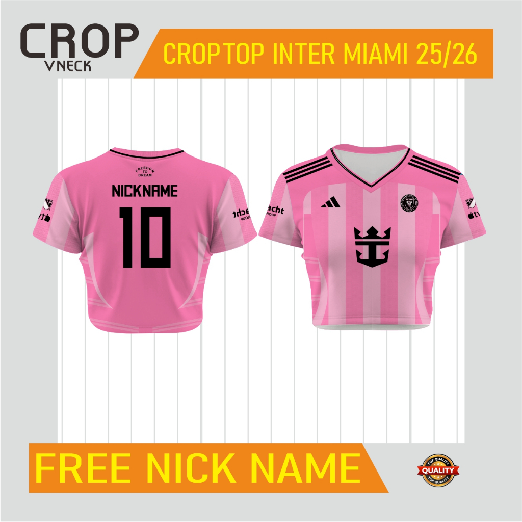 เสื้อครอป jersey / เสื้อครอปผู้หญิง jersey / sootball motif crop jersey / เสื้อครอปผู้หญิง /