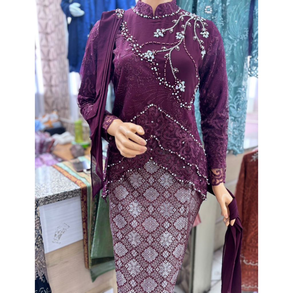 Sakira Kebaya Set ฟรีฮิญาบ Party Kebaya Modern Kebaya Kebya Modern Kebaya เลื่อม Kebaya กระเบื้อง Ke