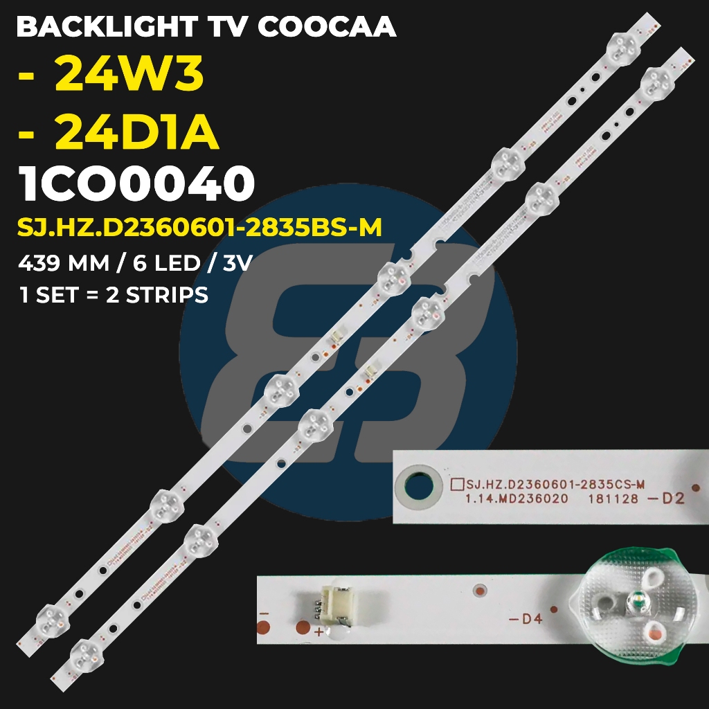 COOCAA ไฟแบ็คไลท์ทีวี 24 นิ้ว 24W3 24D1A JL.D23661235-269BS-M / SJ.HZ.D2360601-2835BS-M