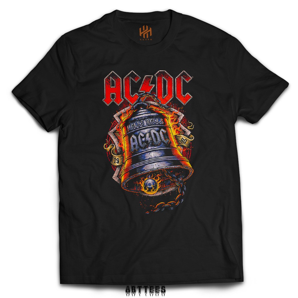 เสื้อยืด Acdc HOOKA เสื้อยืดวง Distro พรีเมี่ยม