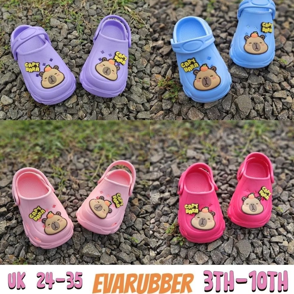 Capybara รองเท้าแตะเด็ก Baim รองเท้าแตะ Fuji Free Jibbitz ใหม่ล่าสุด 2025 - 8002-7
