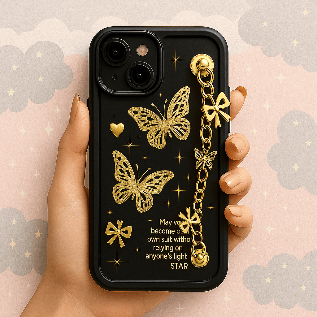 SOGGY Gold Butterfly สําหรับ Samsung Galaxy Grand J2 J7 A7 A10 A10S A20 A20S A30 A30S A50 A50S M11 M