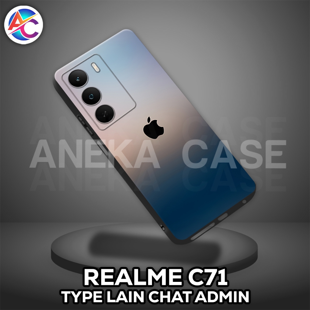 AC28-Case REALME C71-LOGO Motif-Softcase REALME C71-เคส REALME C71-ซิลิโคน REALME C71