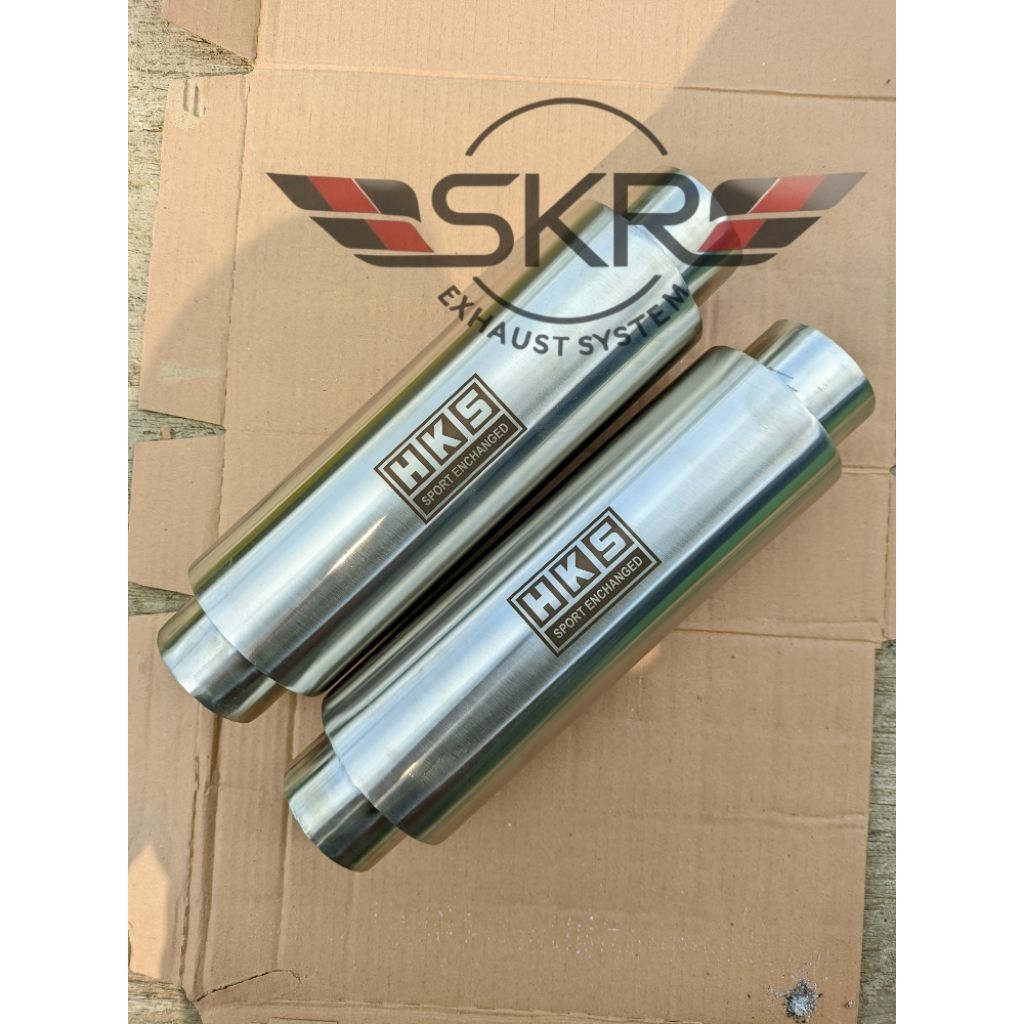 Resonator สแตนเลสเต็มรูปแบบ 2.5 นิ้วรถ INOVA เบนซิน INOVA ดีเซล FORTUNER PAJERO และคล้ายรถดีเซล