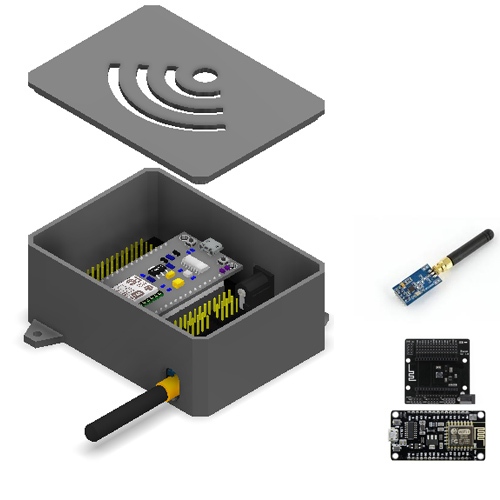 แผ่นฐานเคส NodeMCU ESP 8266 CC1101 WIFI