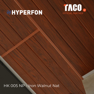 TACO Hyperfon Plafon Ceiling untuk atap motif kayu Doff isi 10lembar - Panjang 4meter per 1Box