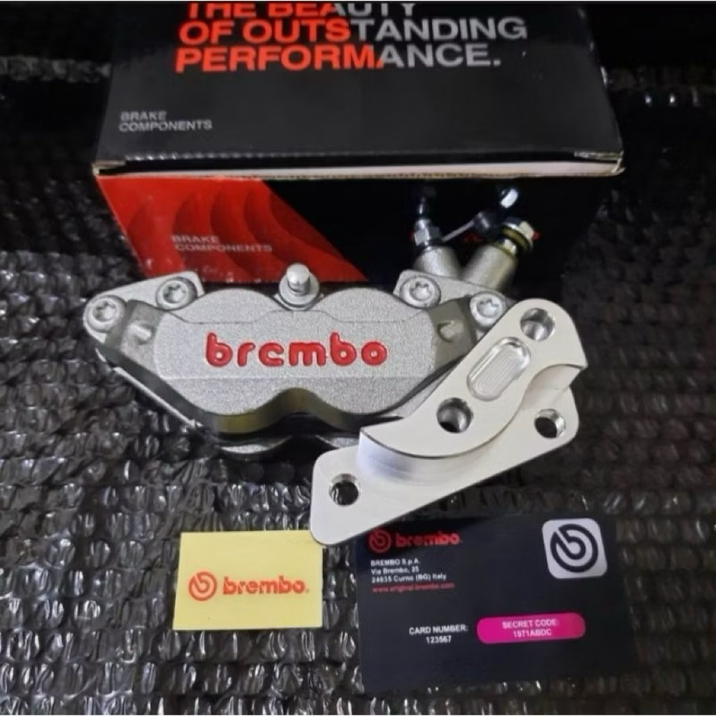 CALIPER PACKAGE PLUS BRAKE CAMPS NUOVO FINO 125 RX KING VIXION FIZR DISK ขนาด 220 MM 4 PISTON หม้อให