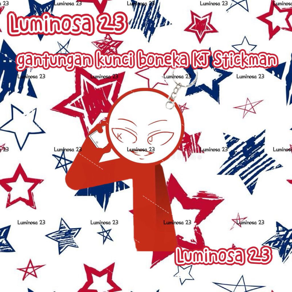 GANTUNGAN KJ Stickman Keychain พวงกุญแจตุ๊กตา