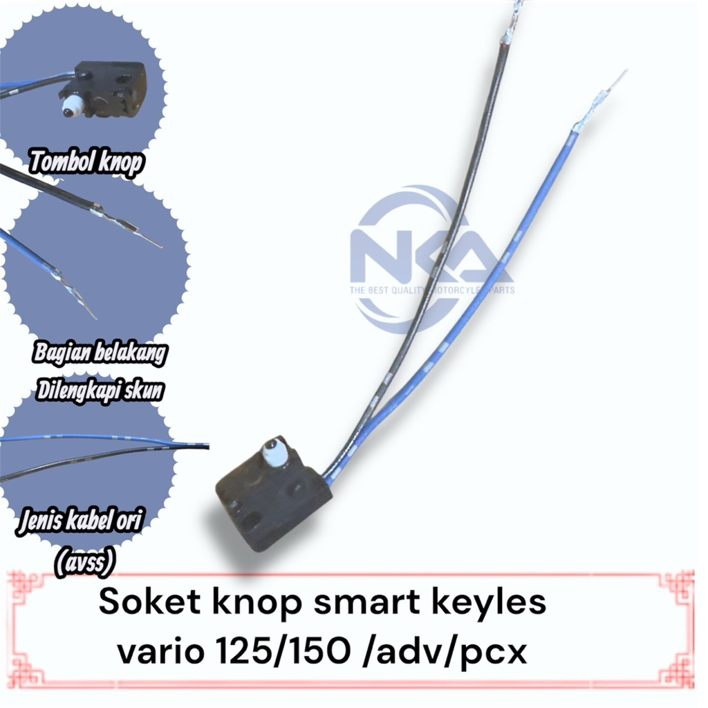 TOMBOL ปุ่มซ็อกเก็ตเปิด/ปิดสวิตช์ปุ่มเปิด/ปิดปุ่มแบบไม่มีกุญแจ vario pcx adv บีท f1 esp