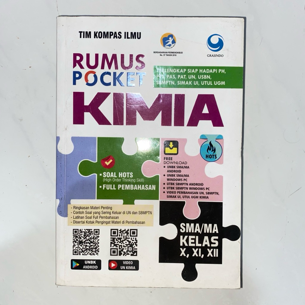 POCKET CHEMISTRY FORMULA FOR HIGH SCHOOL/MA BY KOMPAS ILMU TEAM