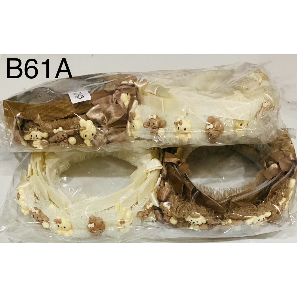 โหล B18, B19, B61(A)ที่คาดผม sanrio jjejer จํานวน 12 ชิ้น