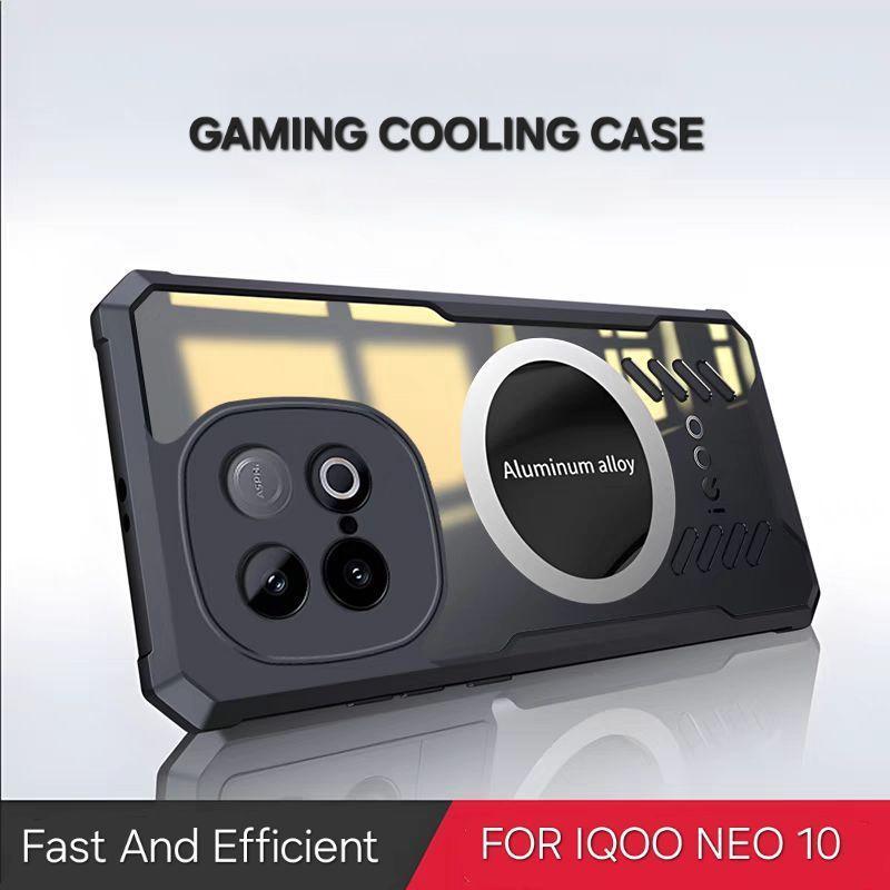 CASE VIVO IQOO Z7 / Z7X / Z9 / Z9X / Z10 / NEO 10 5G CASE COOLING ALMINIUM ALLOY HARD SOFT SHOCKPROO