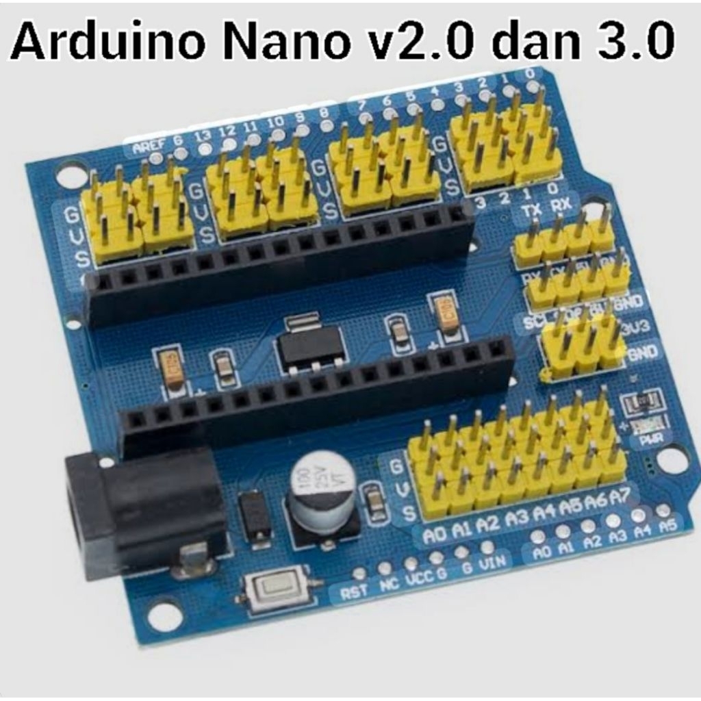 เซ็นเซอร์ขยาย Arduino Nano IO ShieldUNO R1 R3 บอร์ดนาโน 3.0 
เข้ากันได้กับ Arduino Nano v2.0 และ 3.0