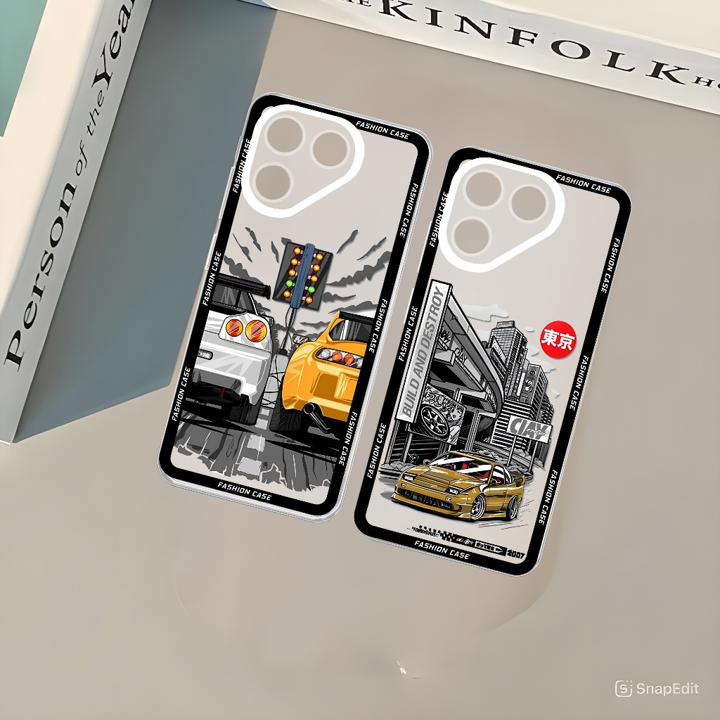 โปร่งใสใส SOftcase สําหรับ POVA 7 / 6 / 6 PRO / 5 / 5 PRO ล่าสุด 2025 กล้องซิลิคอน DY 2912