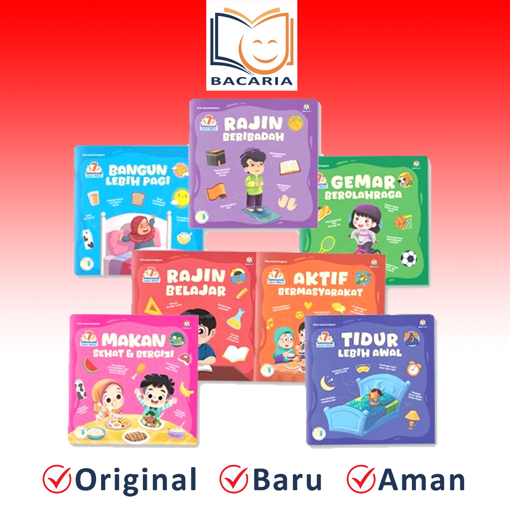 (Ziyadbooks) WHOLESALE 7 Great Childrens Habit Books หนังสือนิทานสําหรับเด็ก อายุ 3t+ Bonus Journal 