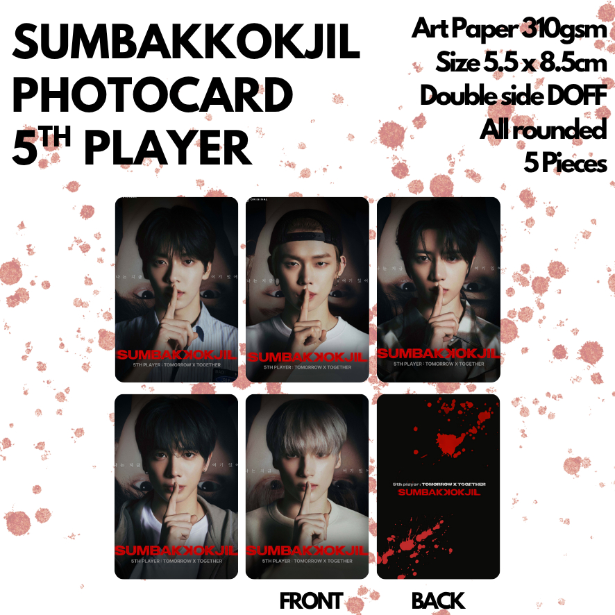 [KUKIRA] Photocard Soobin Yeonjun Beomgyu Taehyung Hueningkai Sumbekkokjil