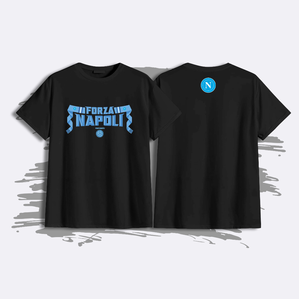 เสื้อยืด SSC Napoli Forza Napoli แฟน ๆ Club เสื้อยืดฟุตบอล