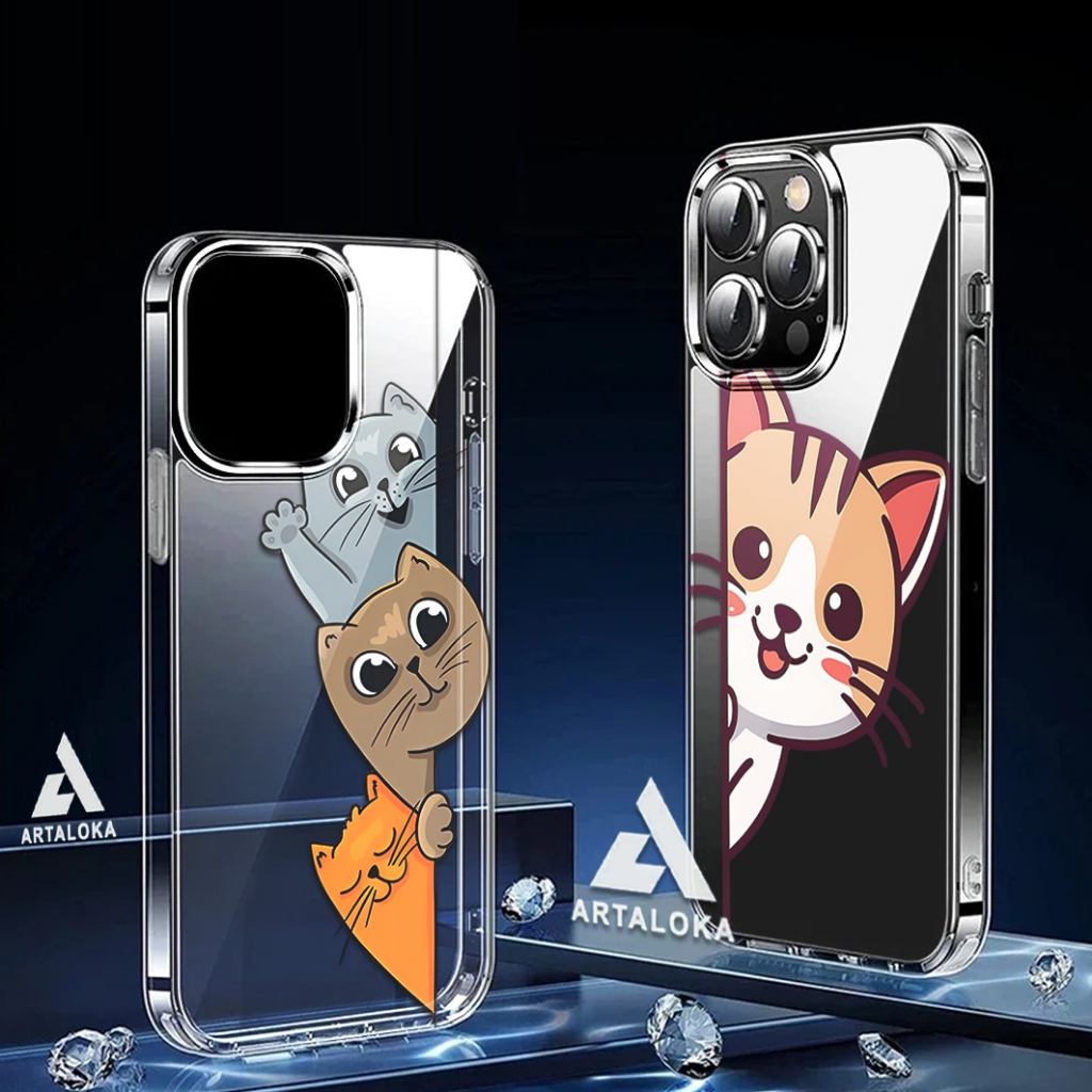 GLOSSY CLEAR CASE สําหรับ motorola G45 5G / G34 5G - Cat MOTIF - NF49 - ALL TYPE CHAT ADMIN