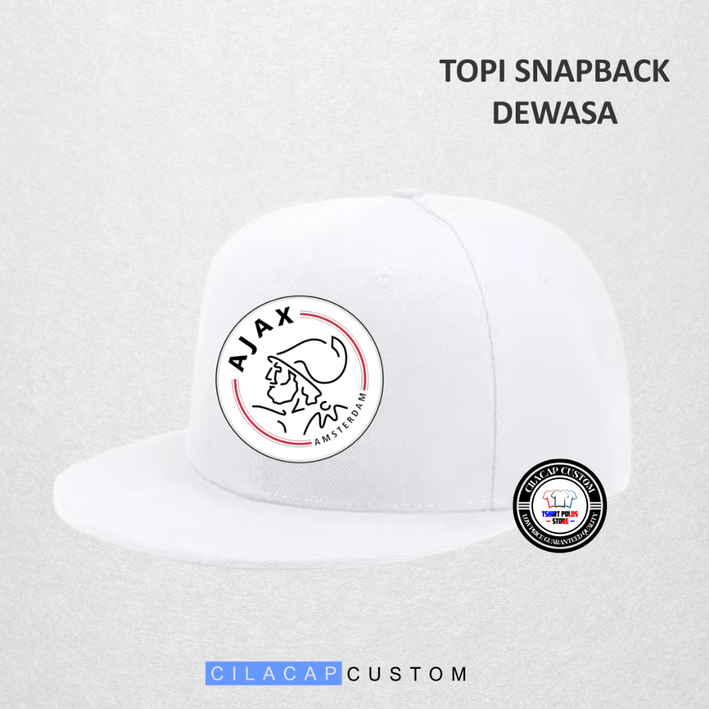 AJAX หมวก Snapback โลโก้ผู้ใหญ่ Amsterdam