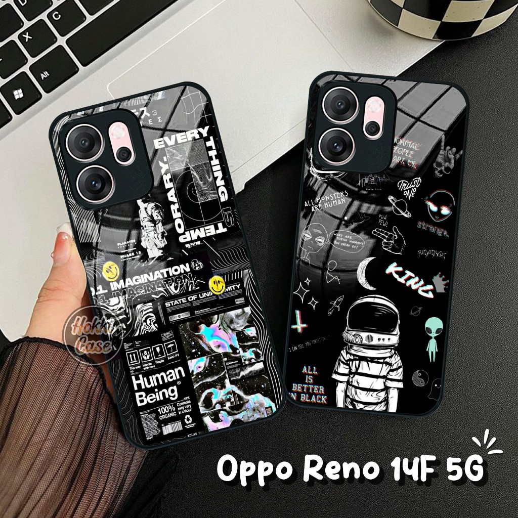 เคสโทรศัพท์ HP Oppo Reno 14F - เคส Oppo Reno 14F 5G Glass Softcase - เคส Oppo Reno 14F - ซิลิโคนสําห