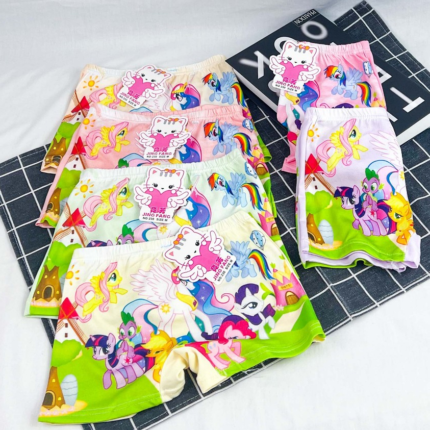 กางเกง Bestbabyloli PNT21 | กางเกงบ็อกเซอร์เด็กหญิงผ้าคอตตอนหนาพรีเมียมลายนําเข้า