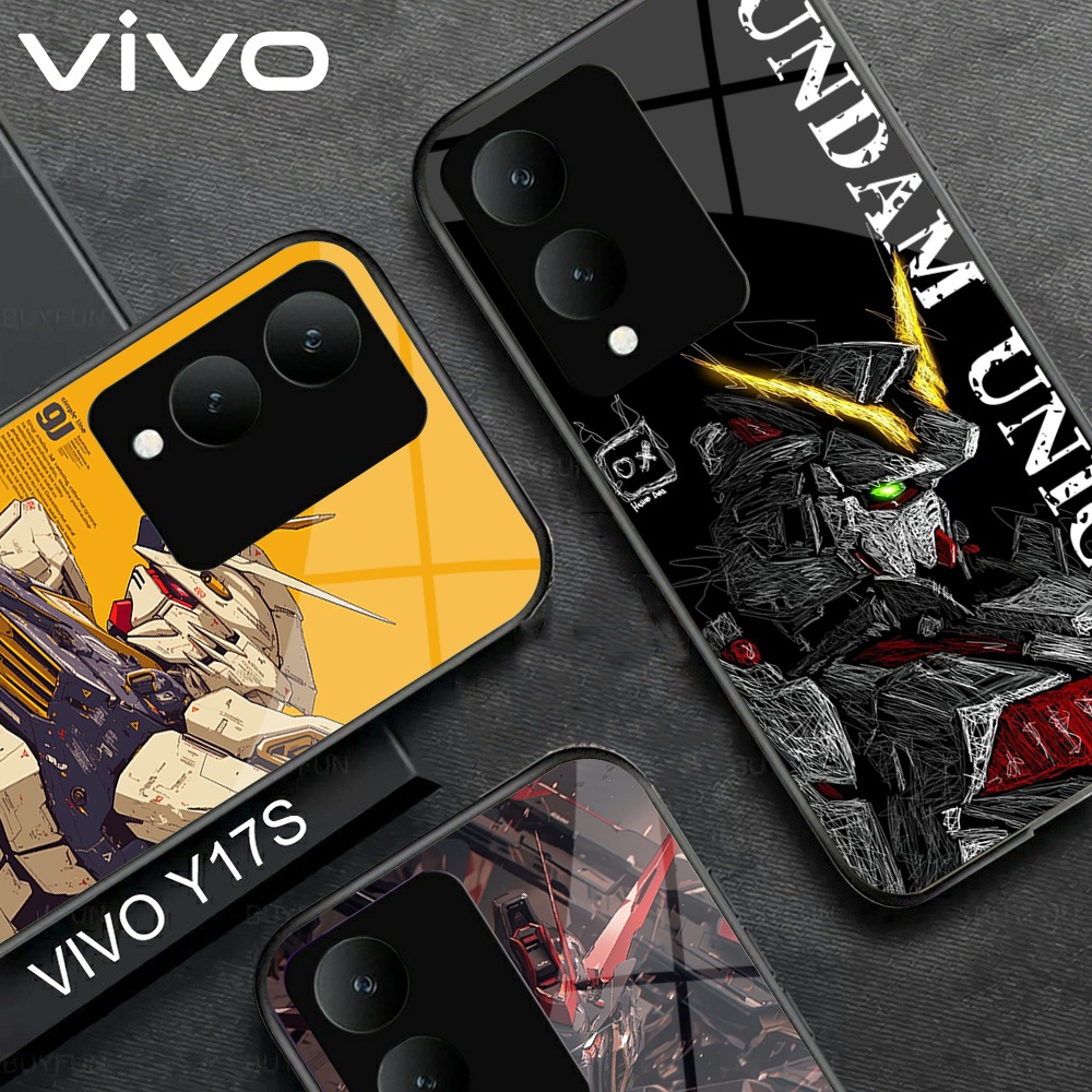 เคส HP VIVO Y17S - เคส VIVO Y17S ล่าสุด ( GUNDAM M34) VIVO Y17S เคสโทรศัพท์ซิลิโคน - Glass Softcase 