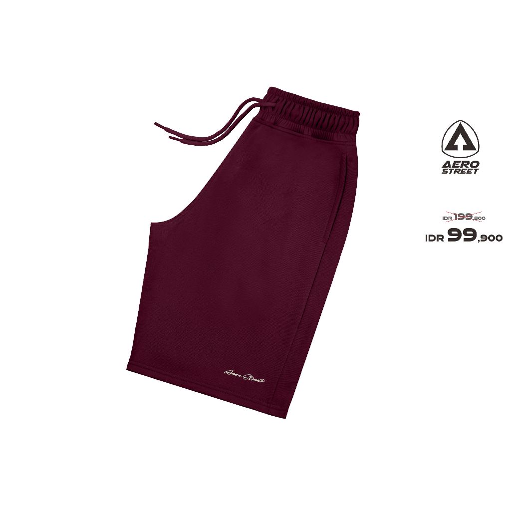 Aerostreet Jogger Shorts Madava Maroon Jogger Pants EBAAA