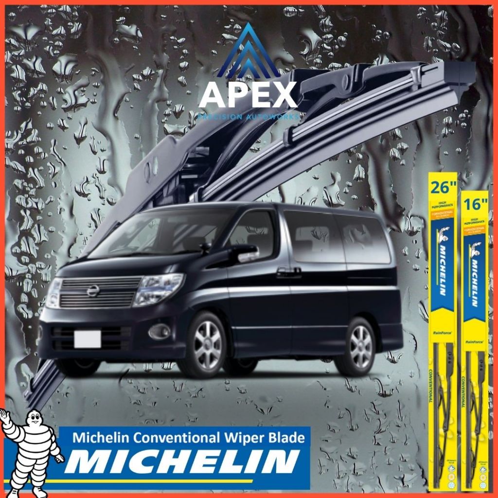 MICHELIN RAINFORCE CONVENTIONAL WIPER สําหรับ NISSAN ELGRAND E51