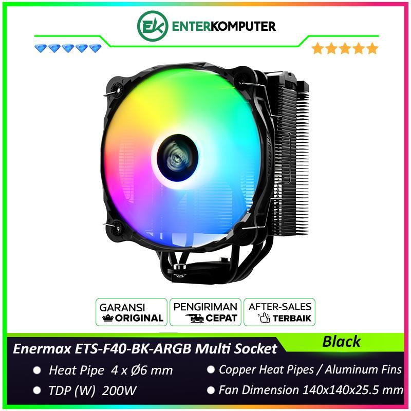 Enermax ETS-F40-BK-ARGB ซ็อกเก็ตหลายตัวพร้อมพัดลม 14CM