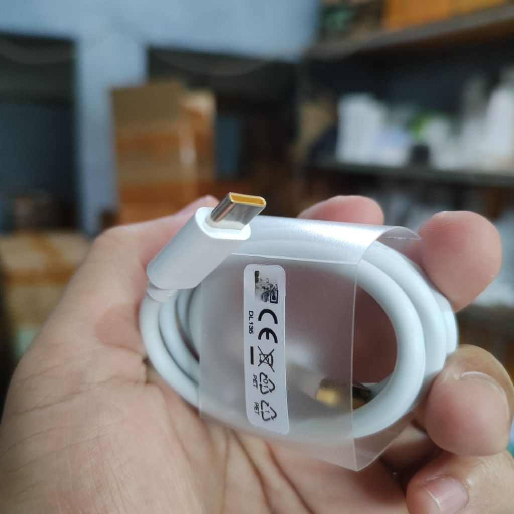 สายเคเบิลข้อมูล CASAN สําหรับ REALME 33W 65W 80W 6.5A SUPERVOOC USB TYPE C