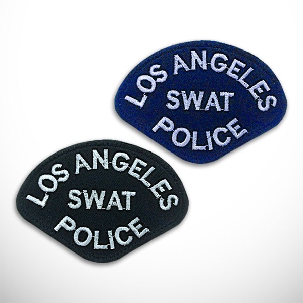 Patch LAPD SWAT ไหล่แขนชุดเย็บปักถักร้อยโลโก้สัญลักษณ์ Insignia อาวุธและกลยุทธ์พิเศษ Los Angeles ตํารวจแผนก US กฎหมายบังคับใช้ยุทธวิธีหน่วย Patchwise