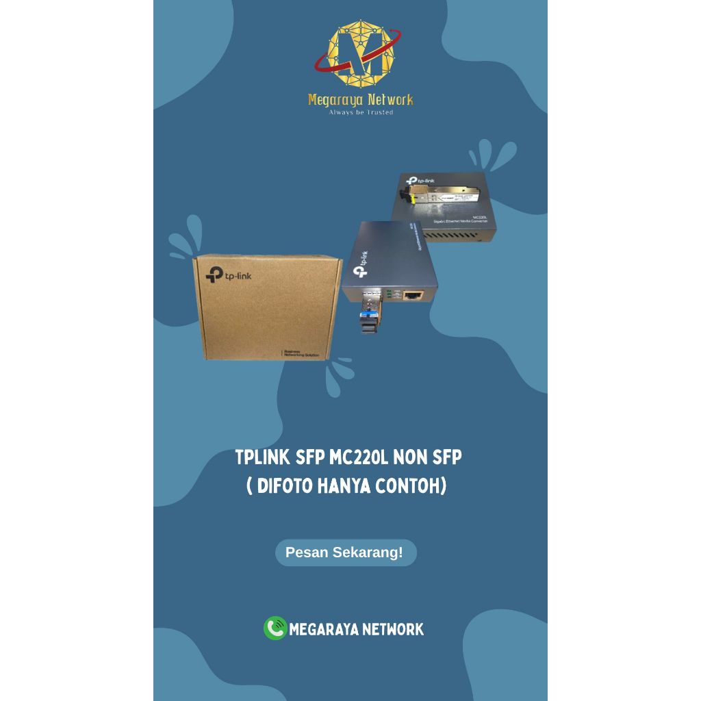 Tp link MC220L SFP ตัวแปลงสื่อกิกะบิต (sfp ซื้อแยกต่างหาก)