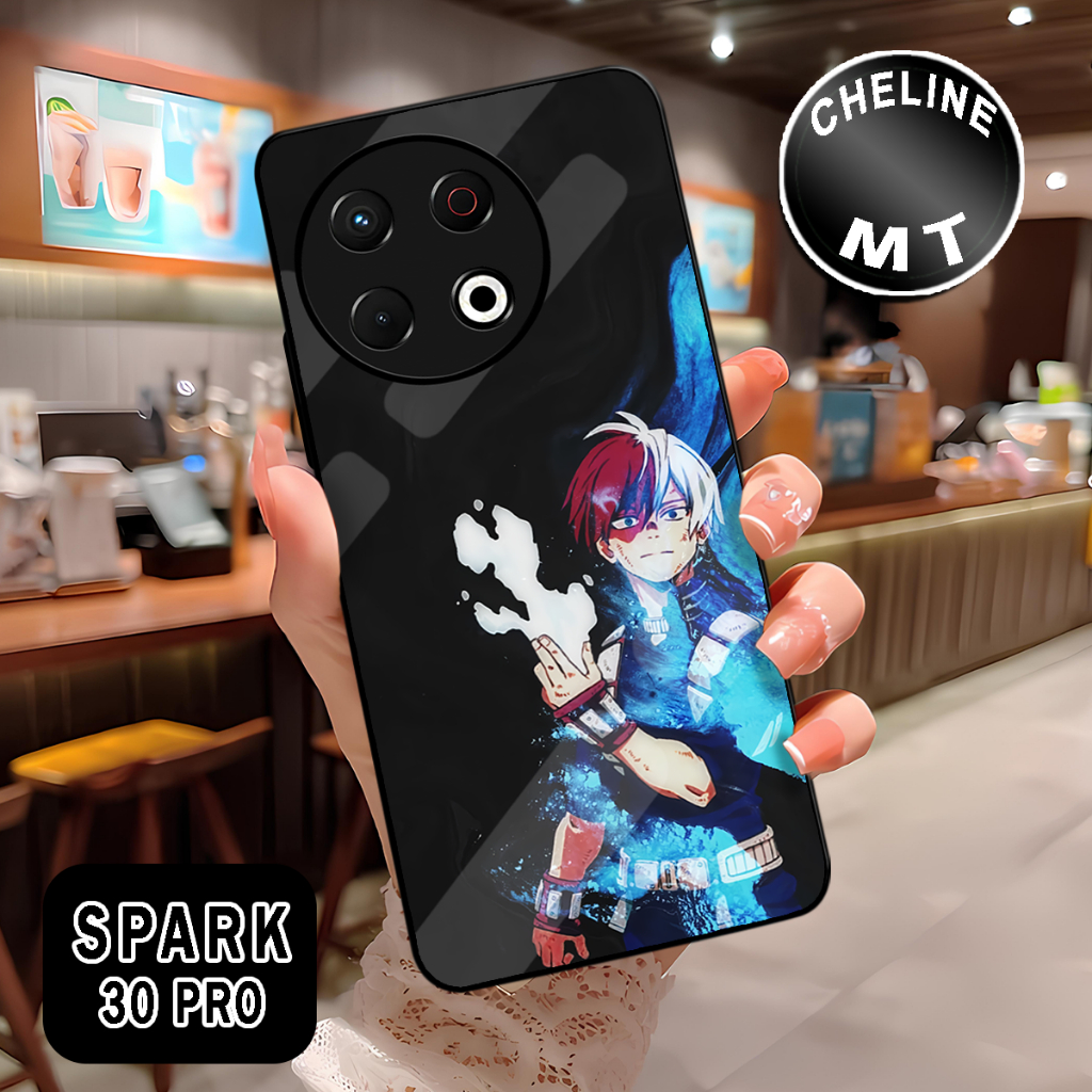 HP ( WX 5 ) Glossy Softcase สําหรับ Tecno Spark 30 Pro l อะนิเมะ Motif l บทคัดย่อ l น่ารัก l น่ารัก 