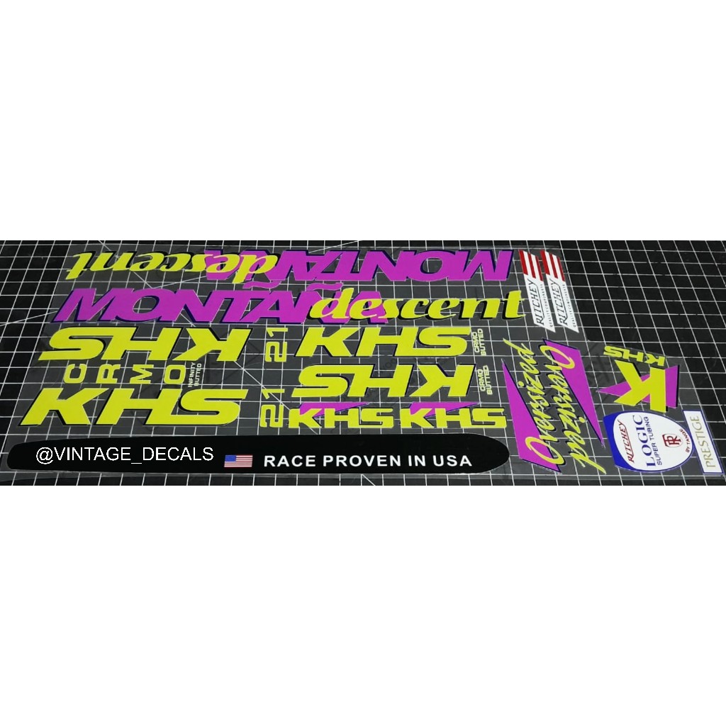 สติ๊กเกอร์จักรยาน KHS MONTANA DESCENT
