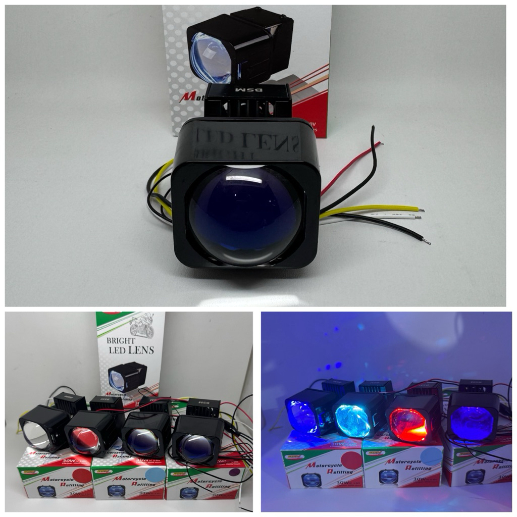 BiLED 1.5 นิ้ว - บิลลี่เมทริกซ์ X1 BSM 1.5 นิ้วเลนส์สีม่วง BIXD BSM BILED MATRIX BSM BILED MATRIX X1