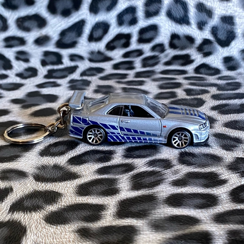 GANTUNGAN Hot Wheels พวงกุญแจ Fast and Furious Nissan Skyline R34 Brian Ouconnor