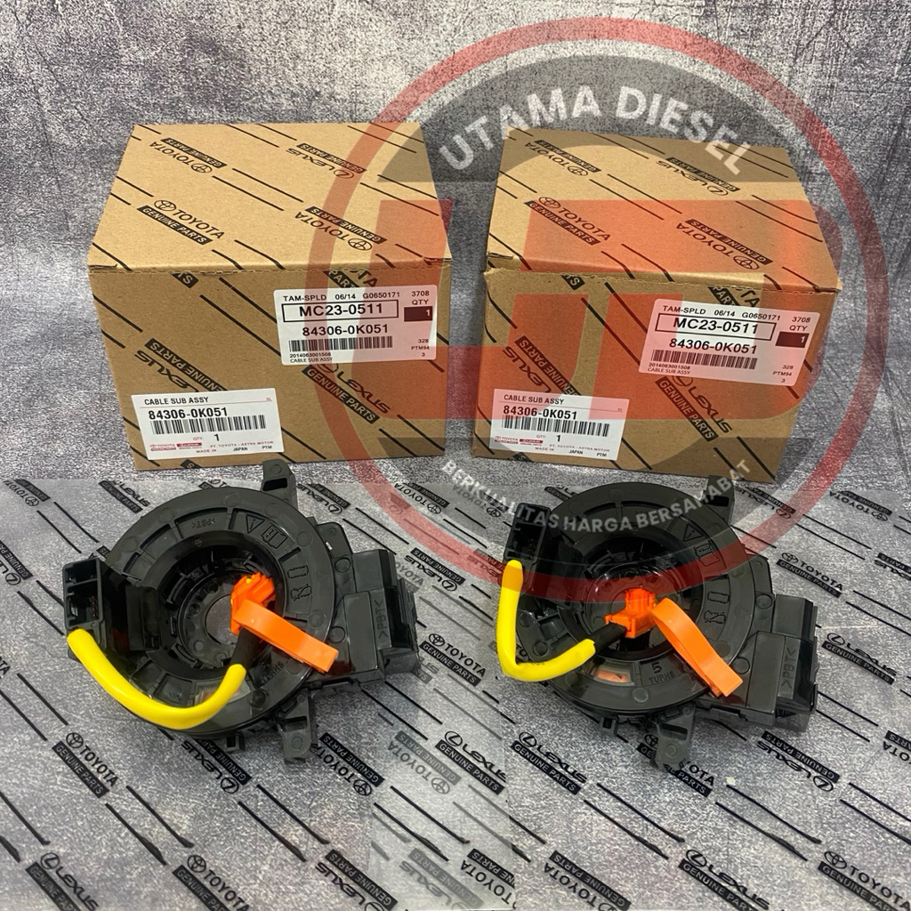 สาย Sub Assy สายแตรเกลียว Toyota Camry Fortuner Hilux Innova (84306-0K051) 1 ชิ้น
