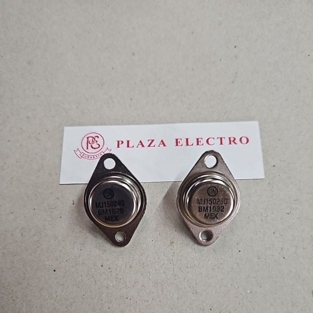 TRANSISTOR JENGKOL MEXICO MJ 15024 G & MJ 15025 G SET ORIGINAL MJ15024 MJ15025