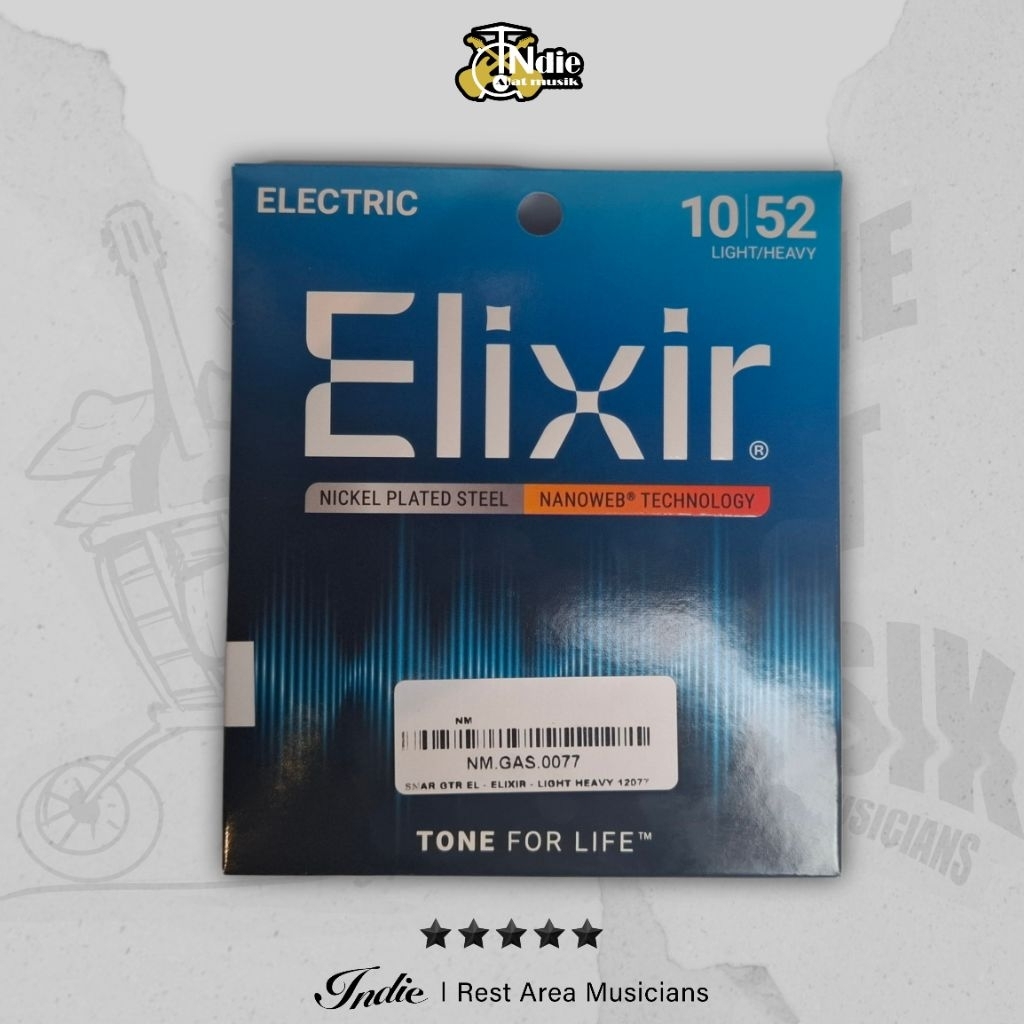 สายกีตาร์ไฟฟ้า ELIXIR Nanoweb 10-52 12077