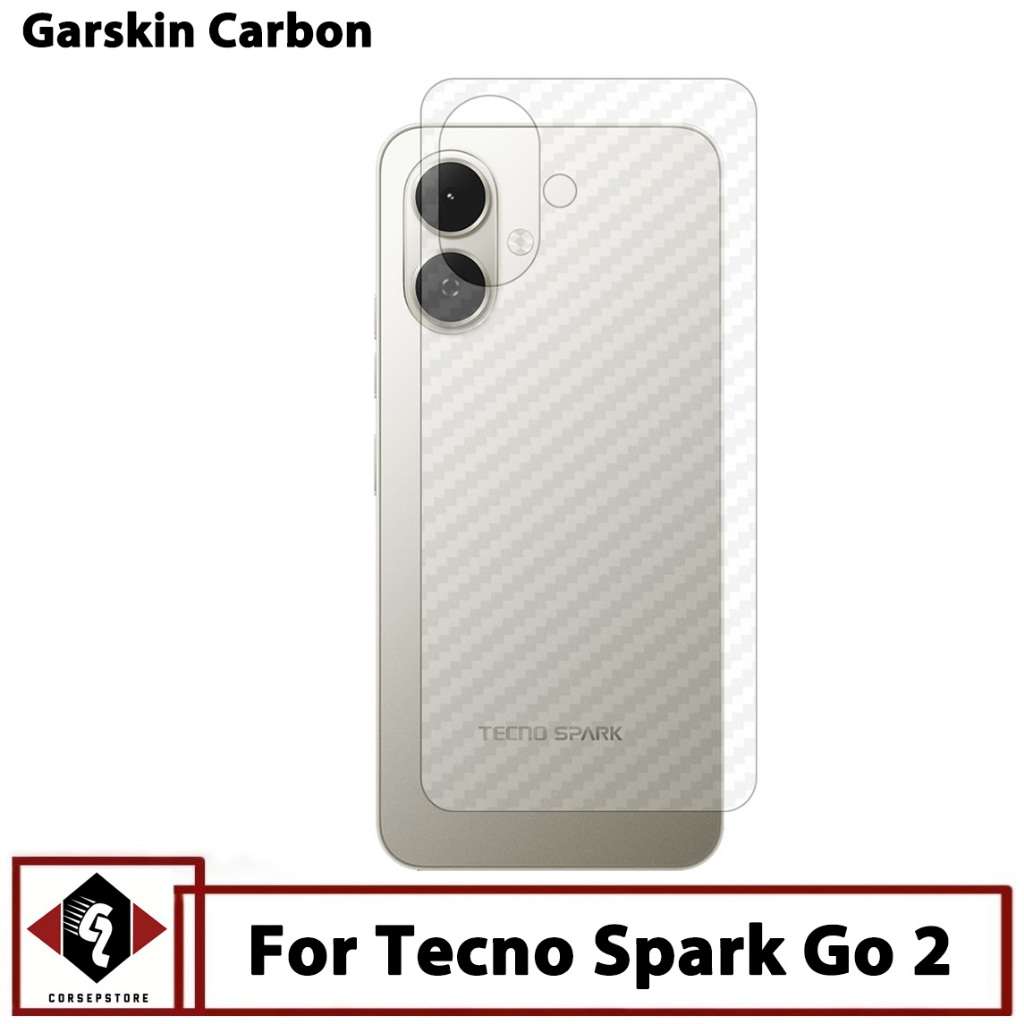 Garskin Tecno Spark Go 2 Skin Carbon Hydrogel