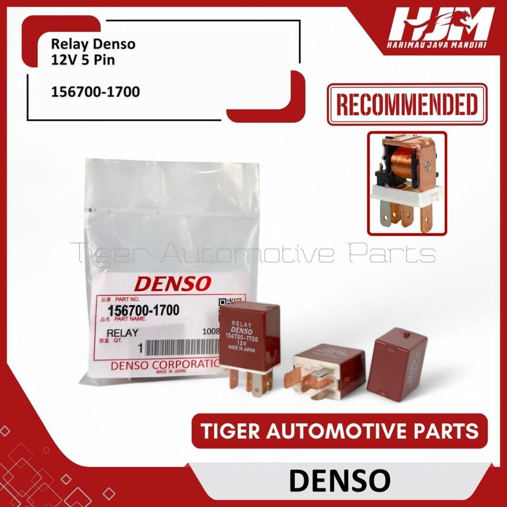 Denso Brown Relay 12V 5 Pin Legs - Brown Relay Relay Relay 156700-1700