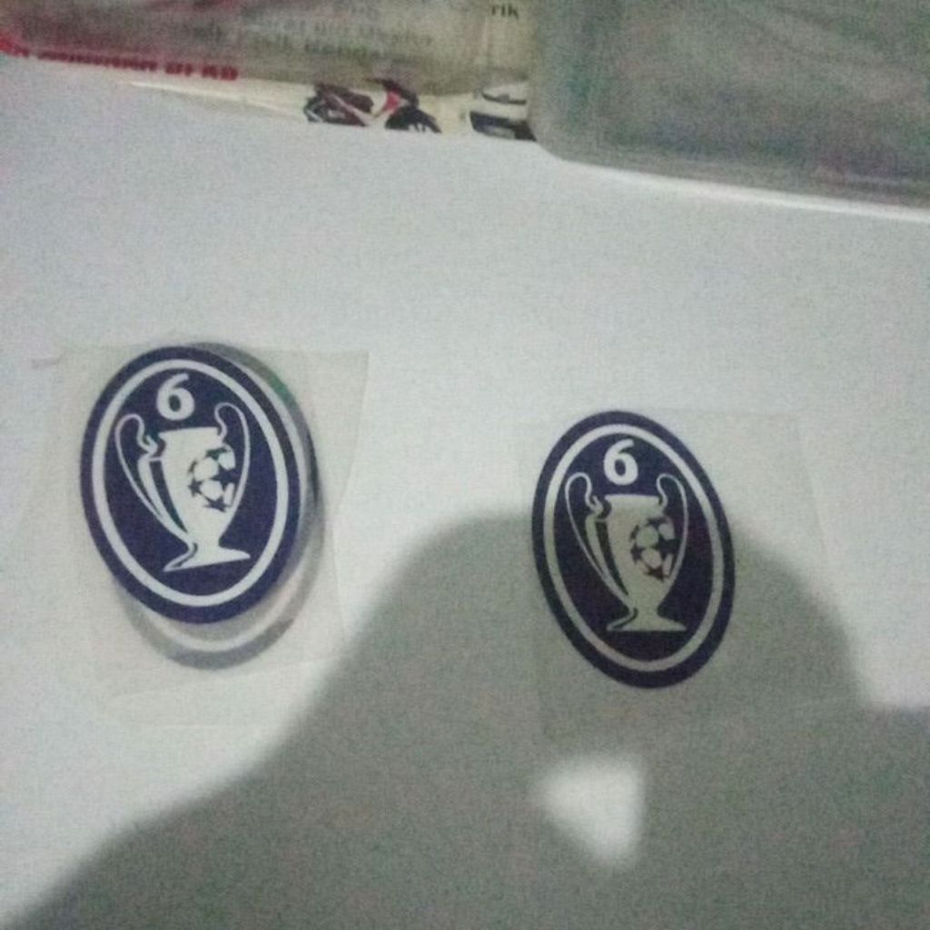 UCL BOH 6 แพทช์สําหรับการพิมพ์หน้าจอ AC Milan 2003-2007