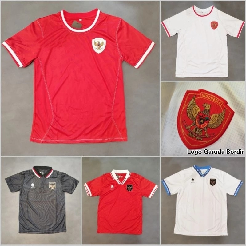 Ersey ทีมชาติอินโดนีเซีย 2024 ทีมชาติอินโดนีเซียเสื้อยืด Garuda 22/24 เสื้อยืดทีมชาติ AFF Indo Home 