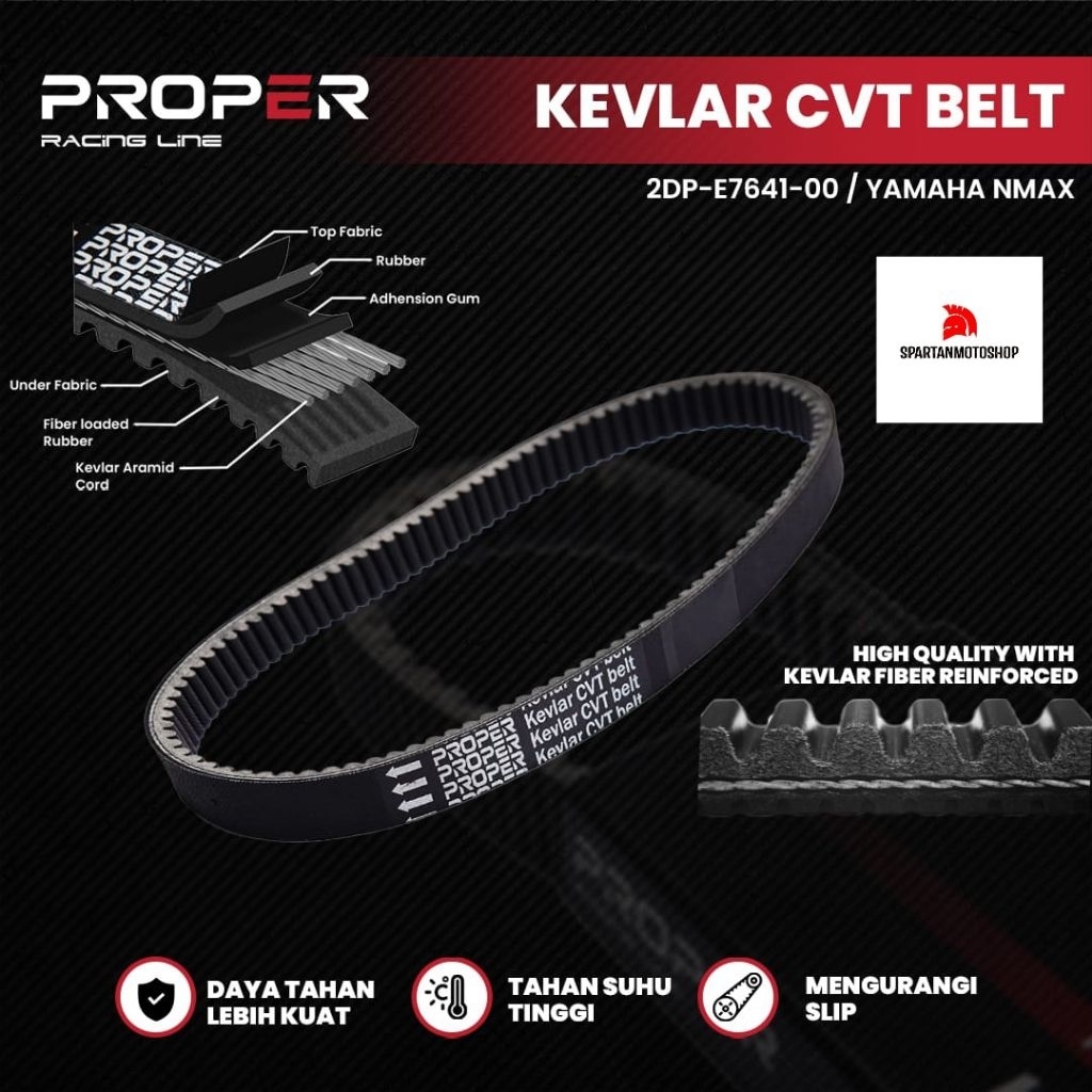 Fanbelt Vanbelt Nmax Old Nmax Lama N-max 150 155 PROPER RACING LINE 2DP Kevlar Vbelt Racing