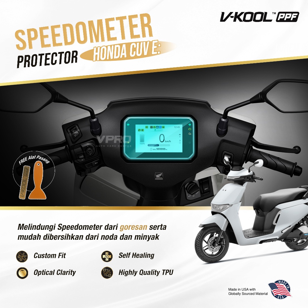 VKOOL PPF มอเตอร์วัดความเร็ว HONDA CUV E: / มอเตอร์กันรอย