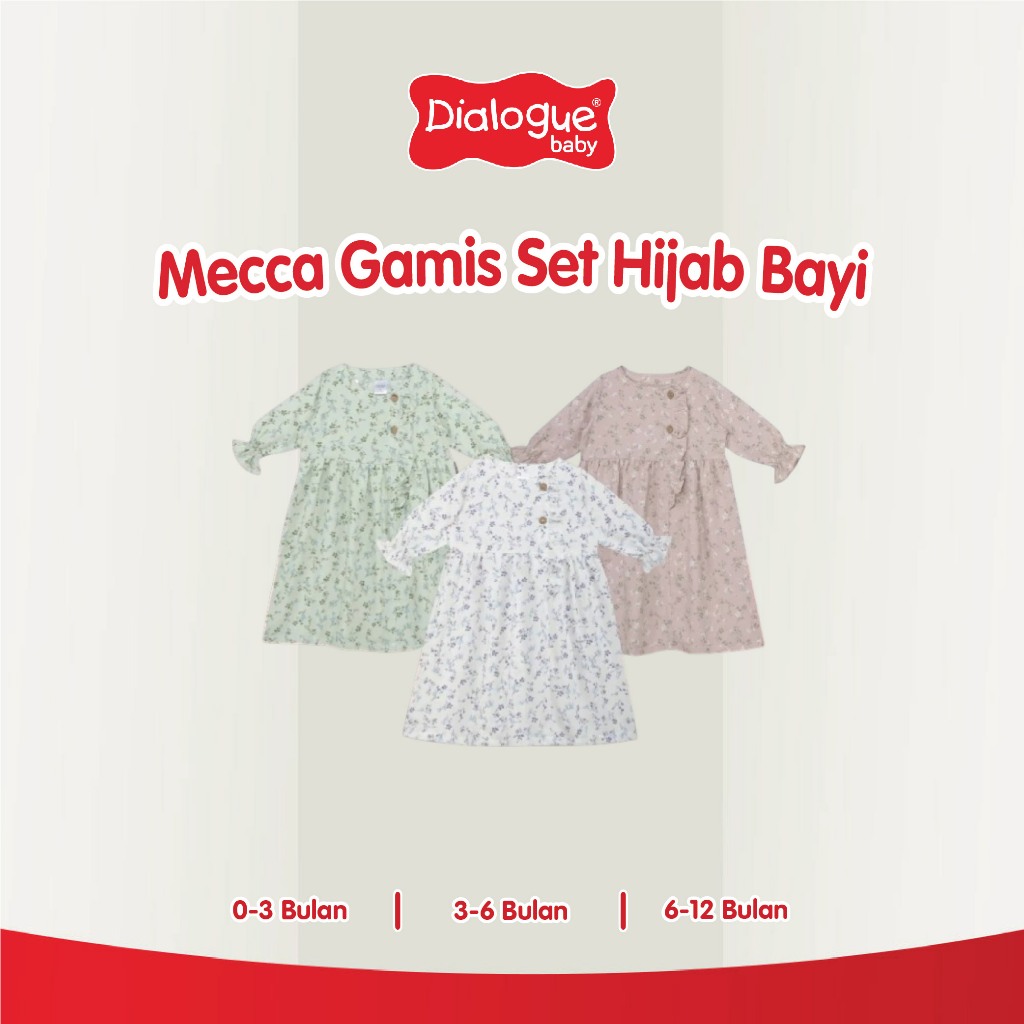 DIALOGUE BABY APPAREL Mecca Gamis Set Hijab BABY DAR6085 DAR6086 DAR6087
