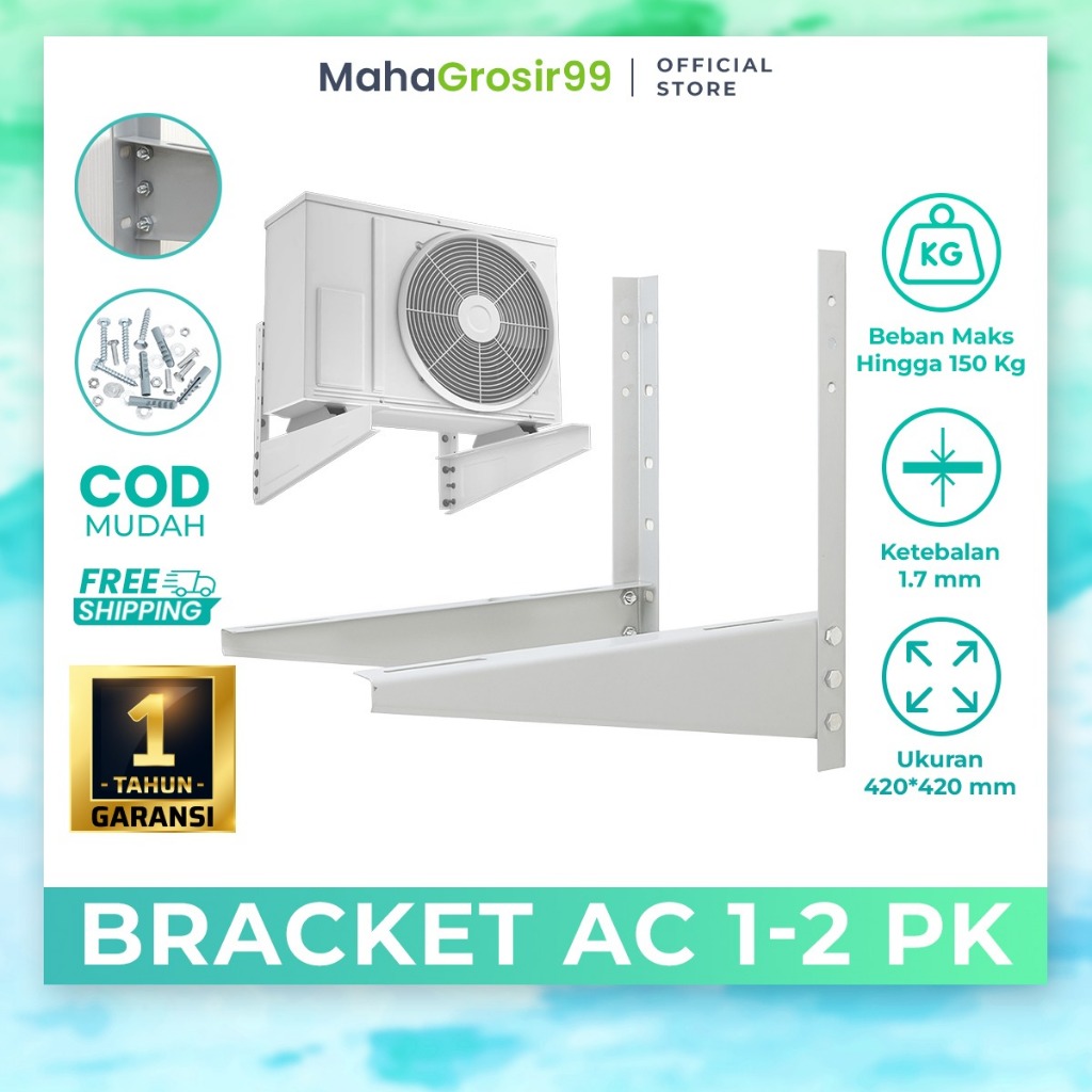 ขายึด AC กลางแจ้ง 1/2 PK 3/4 PK ถึง 2PK / ที่ยึด AC กลางแจ้งแบบหนา Cooling AC Bracket