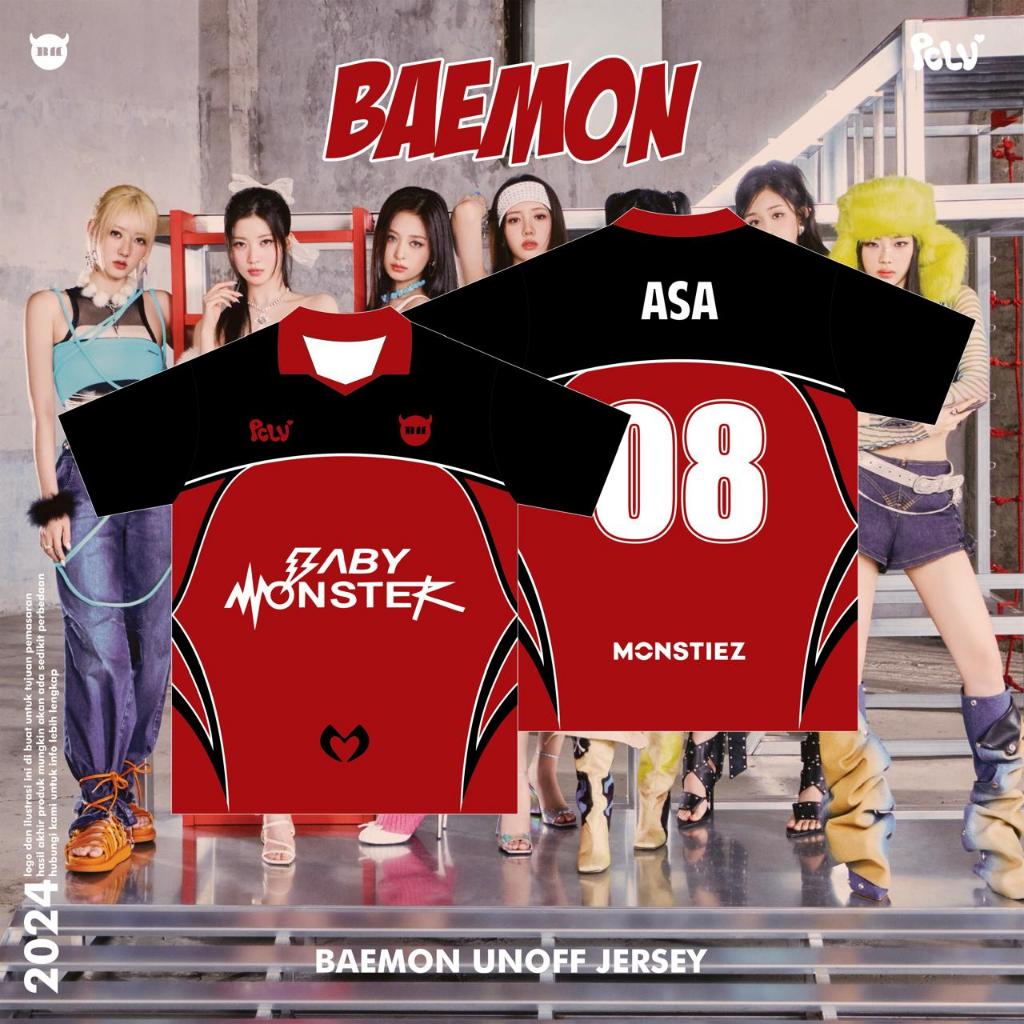 BAEMON JERSEY // KPOP JERSEY // BAEMON BABYY MONSTER SHIRT (Pre Order) - @pclv.co