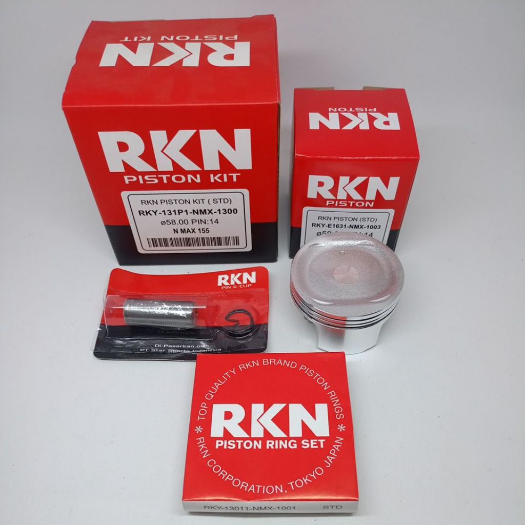 PISTON KIT N-MAX 155 STD (RKN-131P1-NMX-1300) RKN ดั้งเดิม